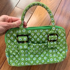 Vera Bradley Green Apple mini tote RETIRED COLOR